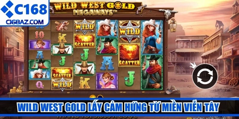 Wild West Gold lấy cảm hứng từ miền viễn Tây với thiết kế vòng quay rộng